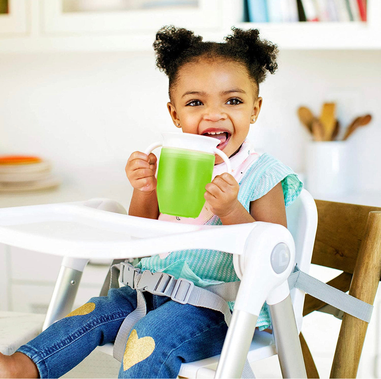 VASO PARA NIÑOS Y BEBÉS ANTIDERRAMES 360°