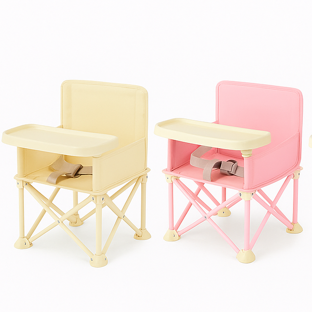 SILLA COMEDOR PLEGABLE CAMPING BEBE