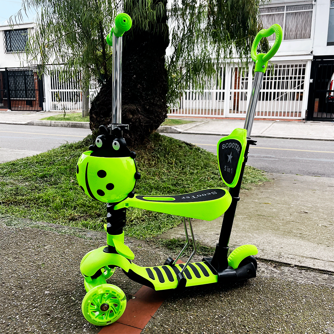 PATINETA 5 EN 1 SCOOTER LED PARA NIÑOS