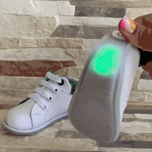 TENIS SMITH BLANCO LED VERDE