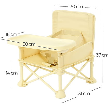 SILLA COMEDOR PLEGABLE CAMPING BEBE