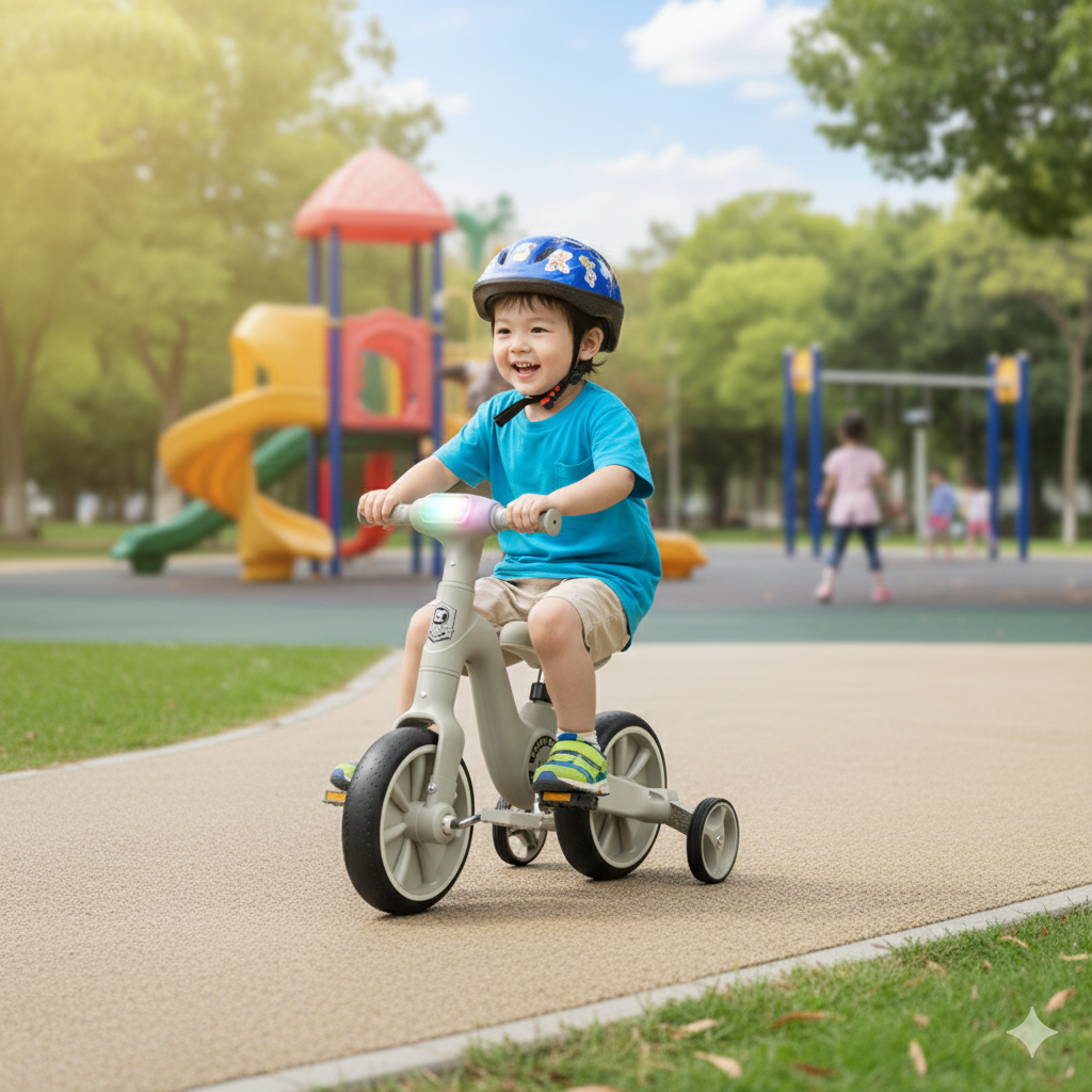 BICICLETA TRICICLO EVOLUTION ® PEDALES Y RUEDAS LUCES Y SONIDO