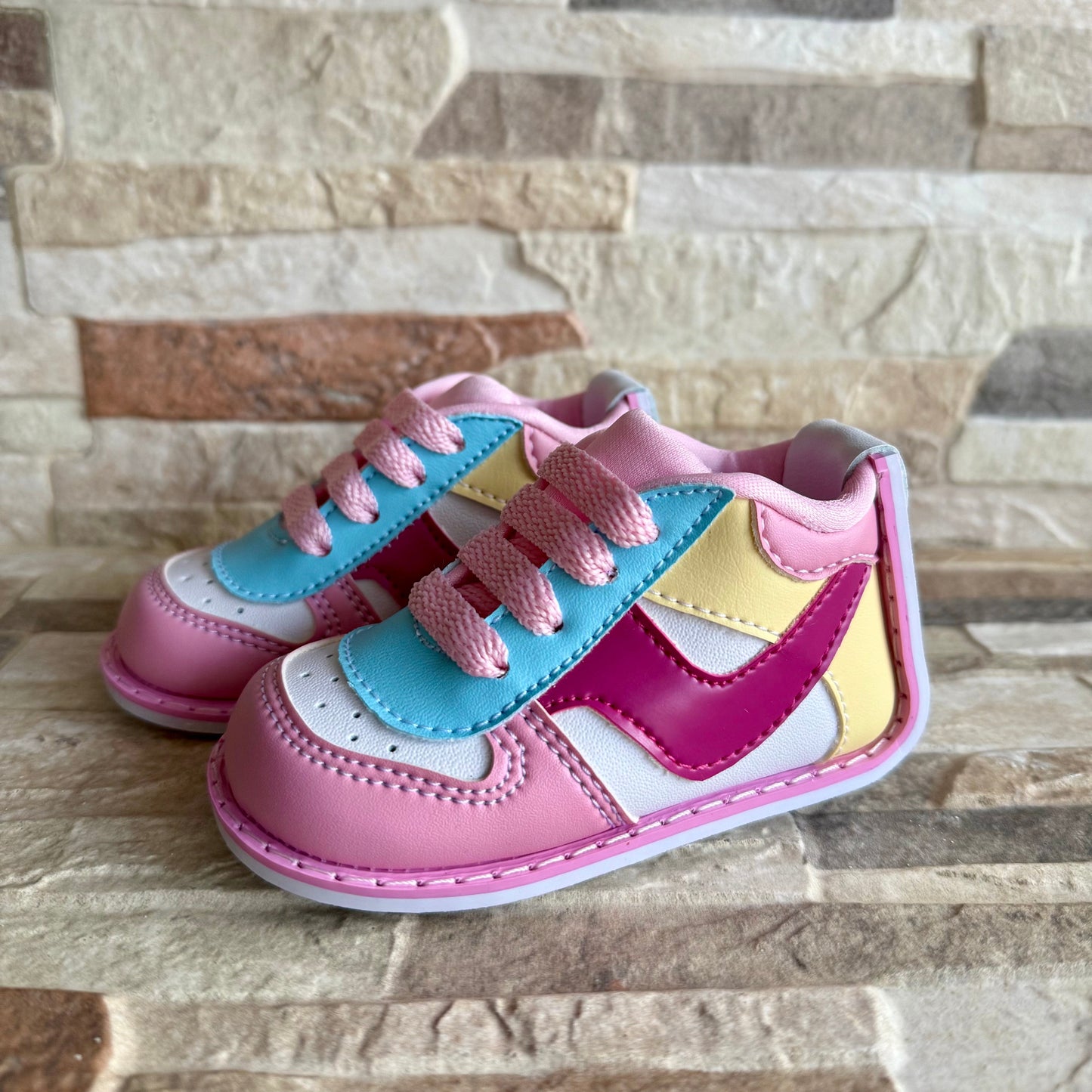 TENIS DEPORTIVOS COLORS ROSADOS