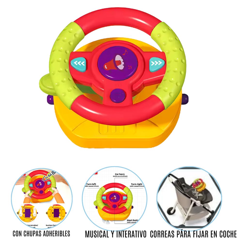 VOLANTE DIDACTICO INFANTIL MUSICAL