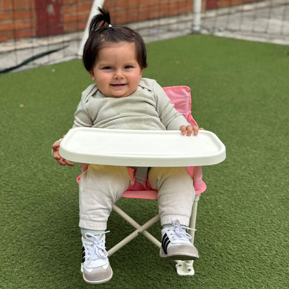 SILLA COMEDOR PLEGABLE CAMPING BEBE