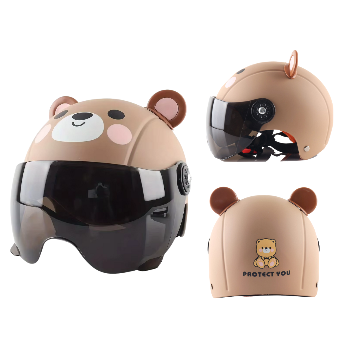 CASCO DE SEGURIDAD INFANTIL CON VISERA