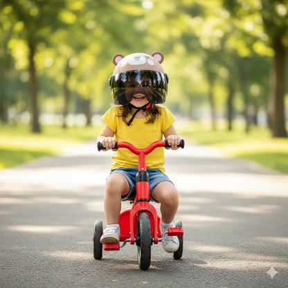 CASCO DE SEGURIDAD INFANTIL CON VISERA