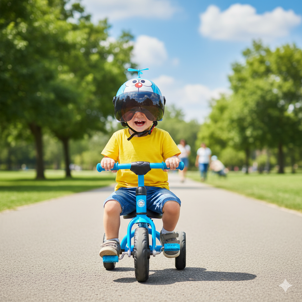 CASCO DE SEGURIDAD INFANTIL CON VISERA