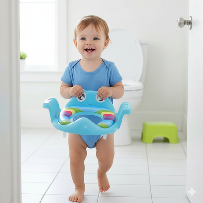 REDUCTOR DE BAÑO PARA BEBE TAZA ACOLCHADO