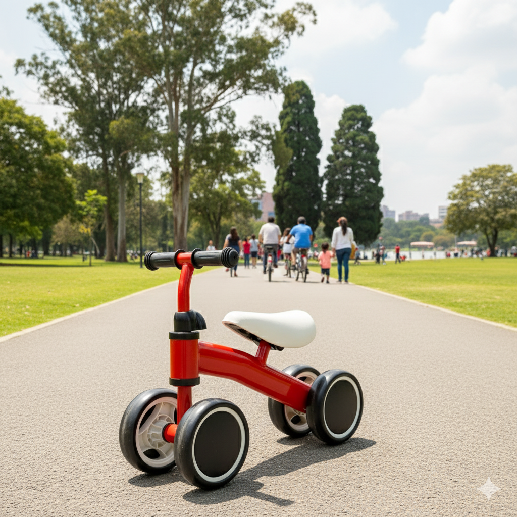 TRICICLO EQUILIBRIO SIN PEDALES INICIACION CUATRO RUEDAS