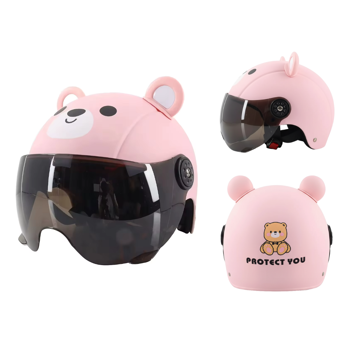 CASCO DE SEGURIDAD INFANTIL CON VISERA