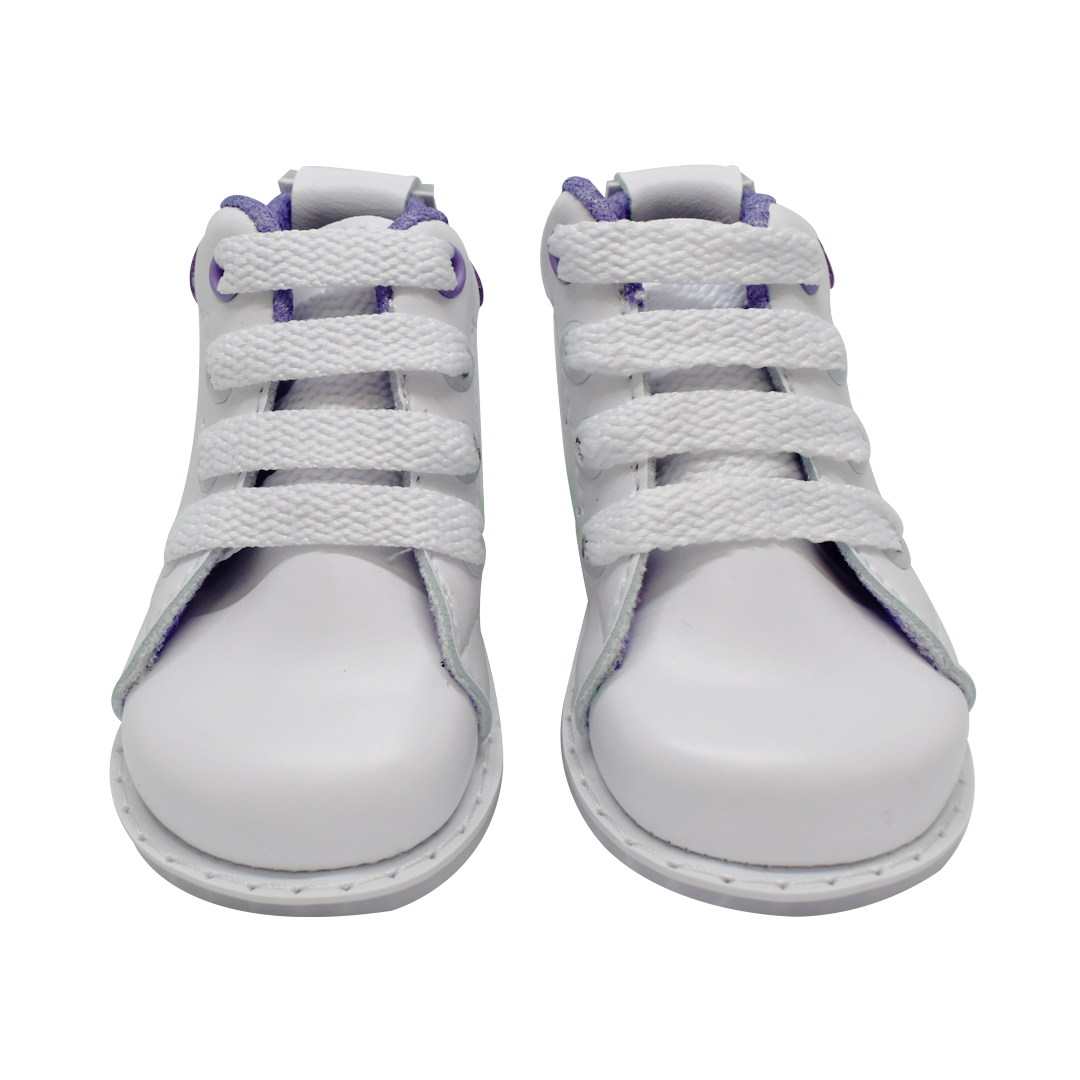 TENIS SMITH BLANCO LED LILA