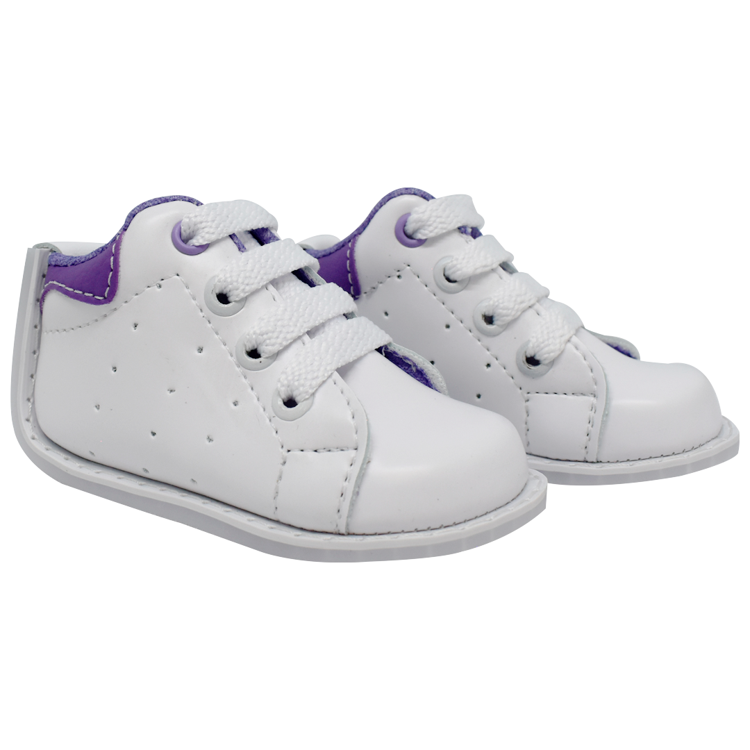 TENIS SMITH BLANCO LED LILA